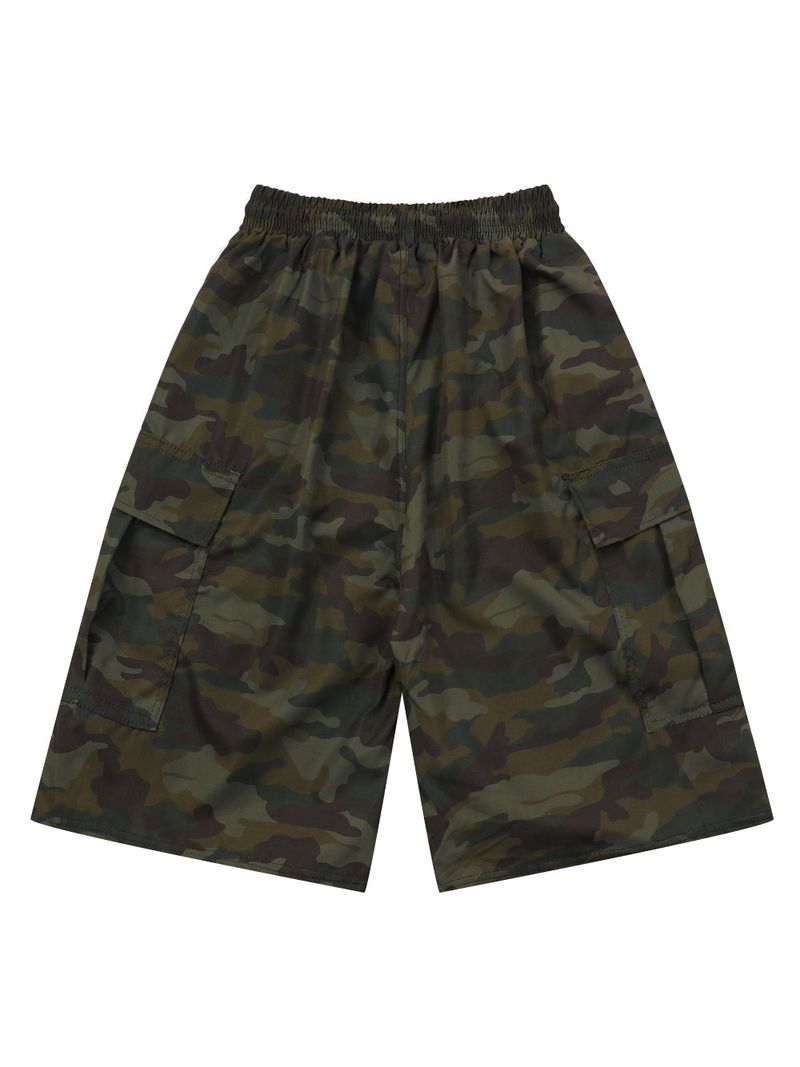 CAMO POLY BERMUDA HALF PANTS (2color)