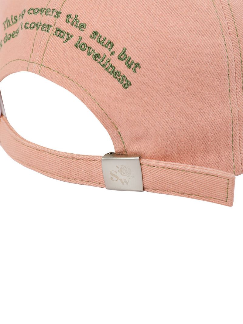 NOT COVER LOVELY BALL CAP - PINK