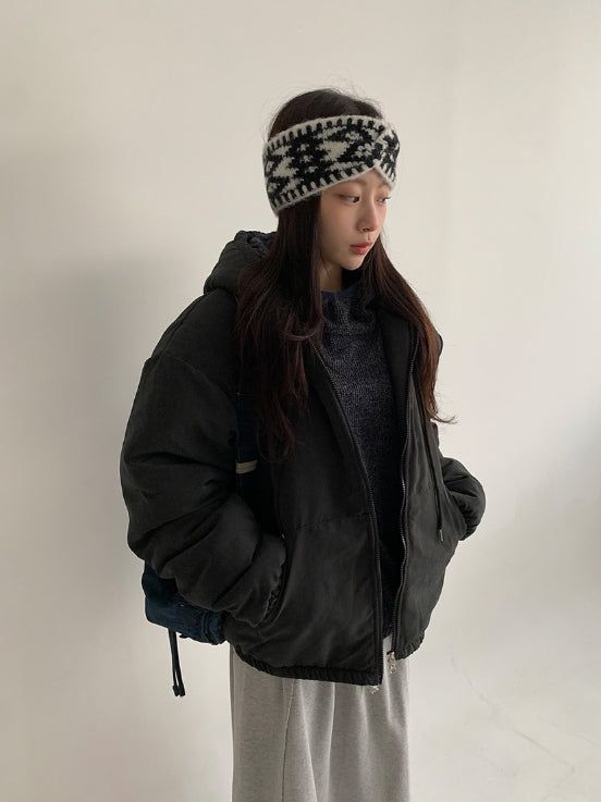 [unisex] Thatdi Two-Way Hood Padding Jumper
