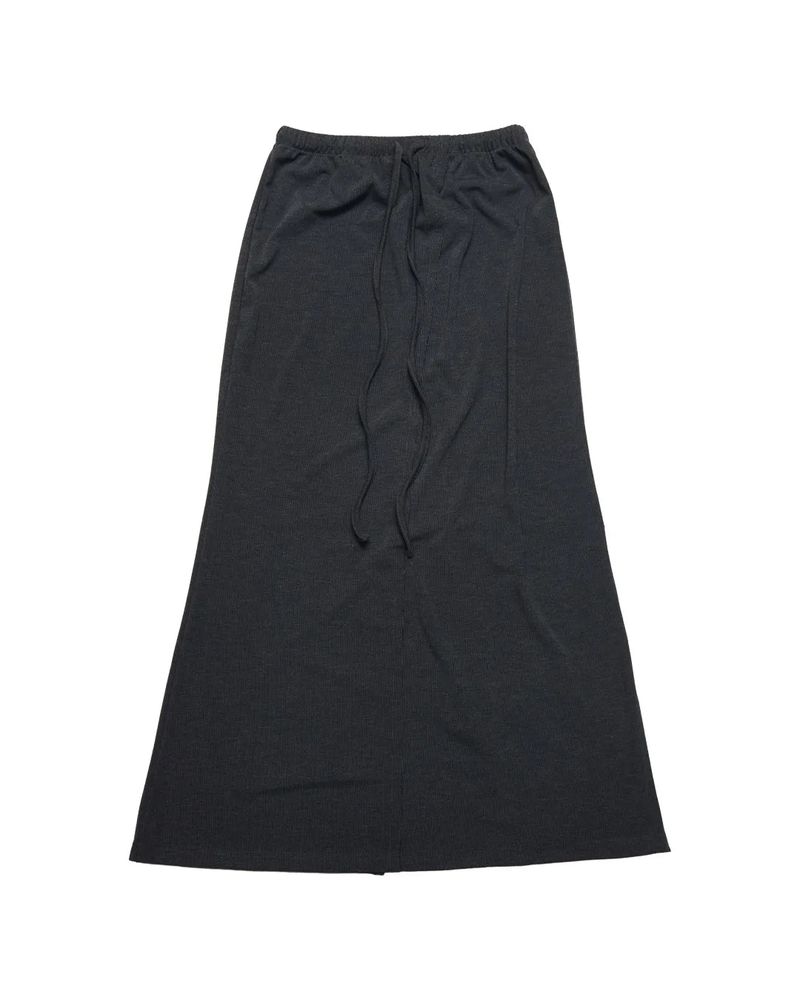 KRUCHI（クルチ）の「RAW EDGE LONG SKIRT (BLACK) WOMENS（Skirts）」