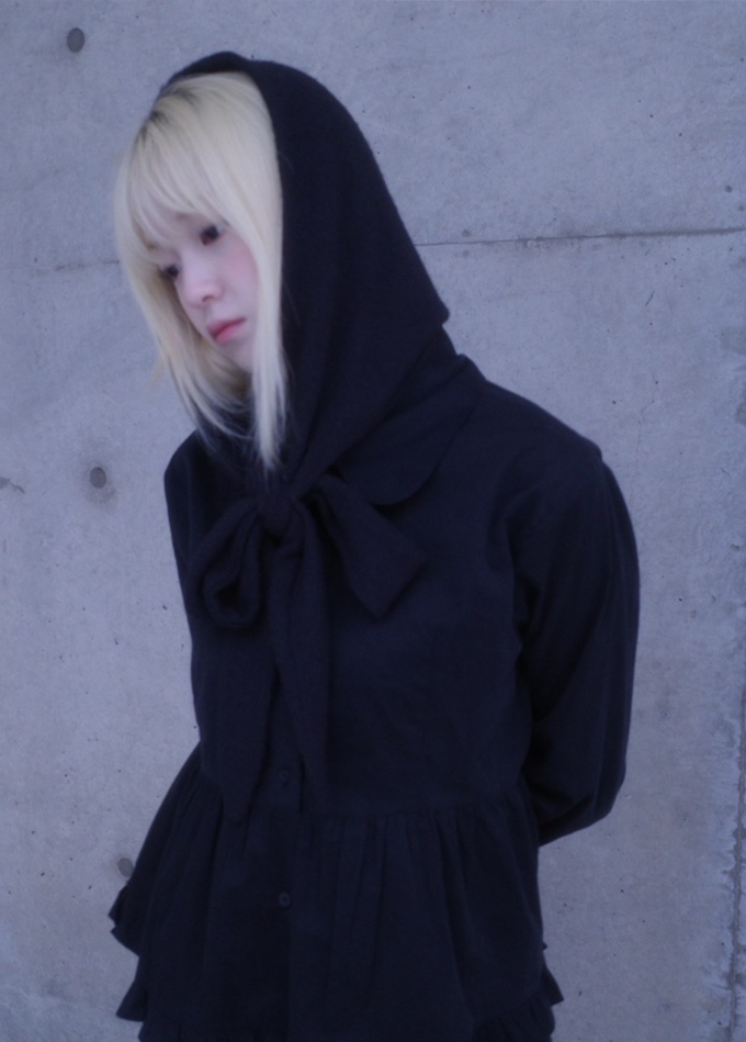 myorang（ミョラン）の「Huwa Ribbon Balaclava (4color)（Hats）」