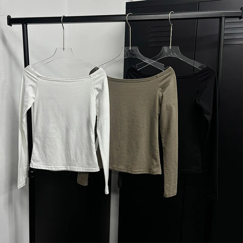Fomal lettering slim long sleeves(3color)