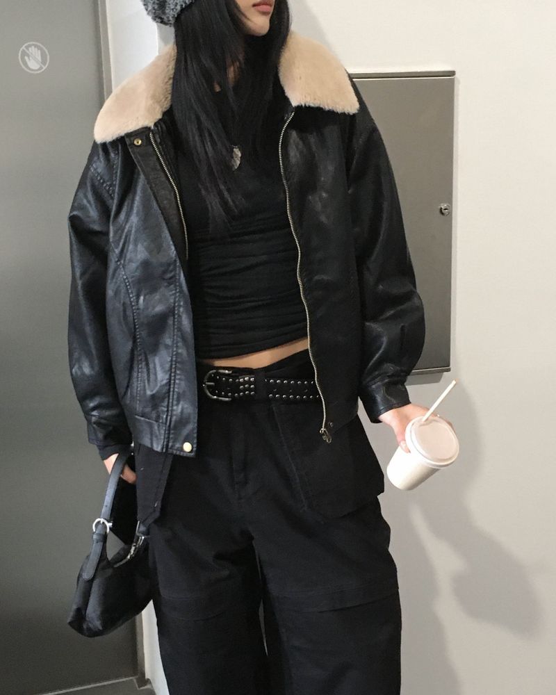 Big pocket black pants