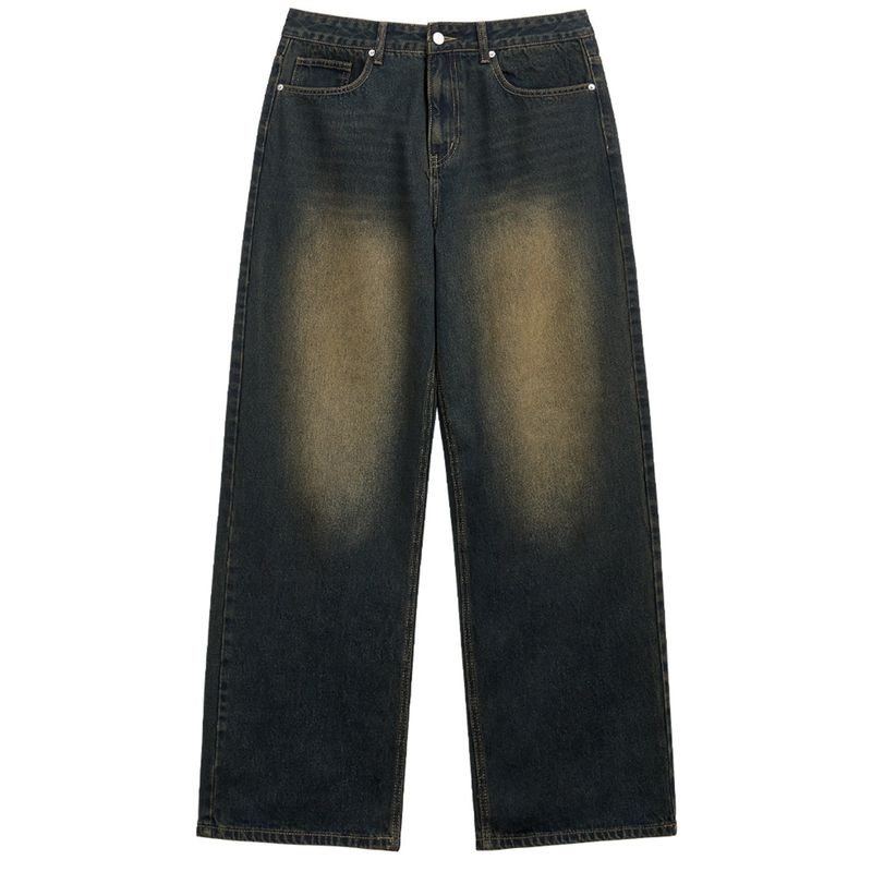 Basic washing denim pants (vintage black)