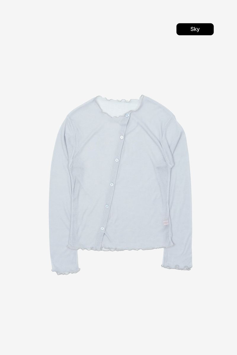 Eller lettuce edge cardigan
