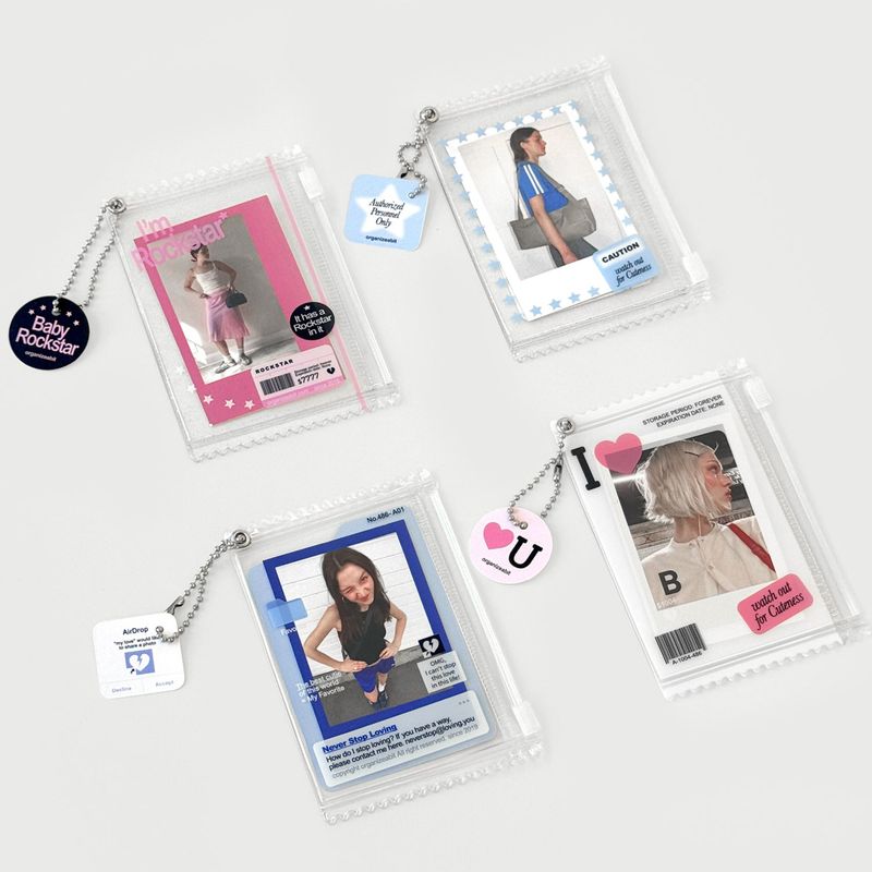 oab pvc pouch / photo card clear pocket