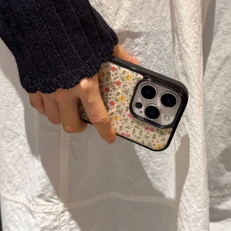 [+Magsafe] bloom color Ivory  epoxy bumper case 