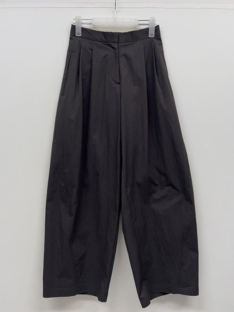 Twill Balloon Fit Wide Pants