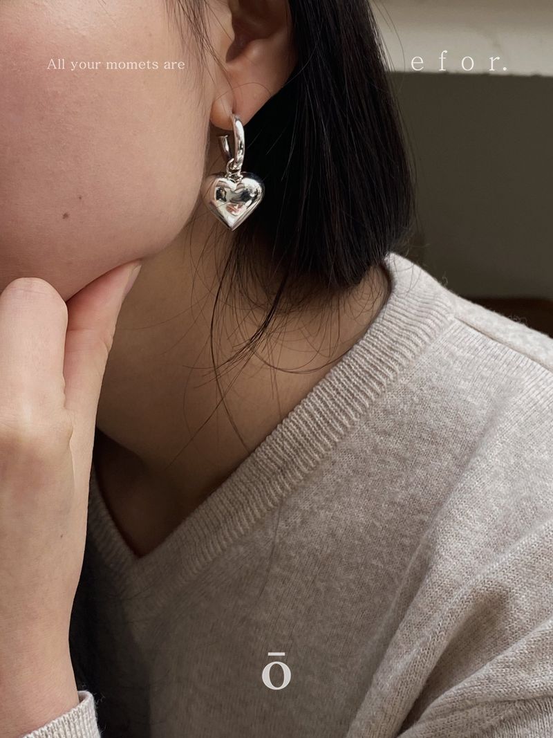 Oversize Heart Earrings