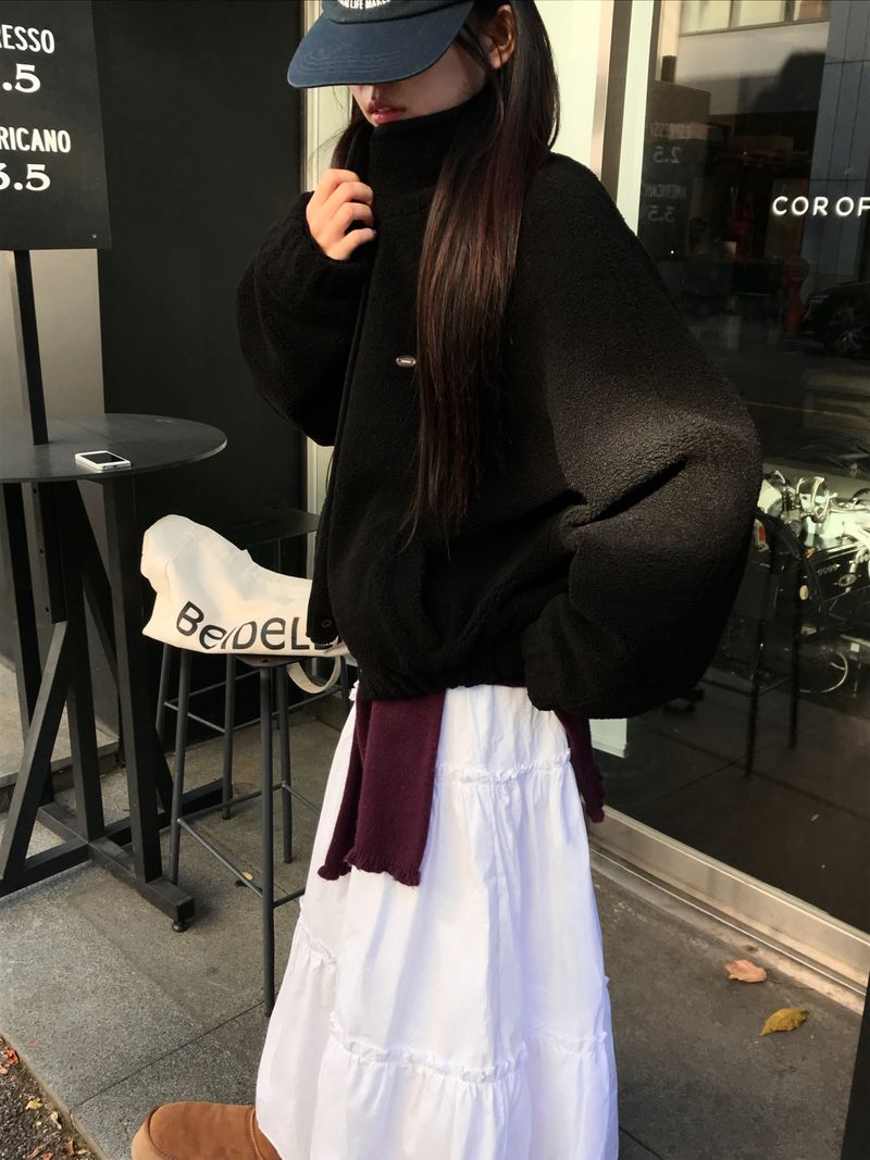 [ORIGINAL] Cable Wool Fleece Jumper