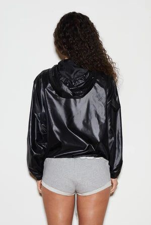 Athletic windbreaker - black