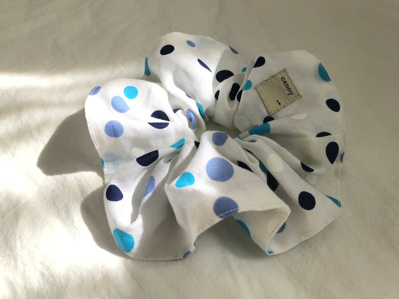 Vintage Hair Ruffle - Blueberry sorbet