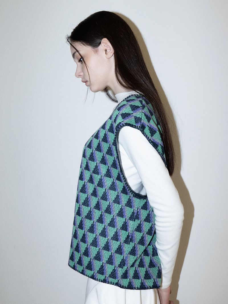 Suid Knit Vest (GREEN)