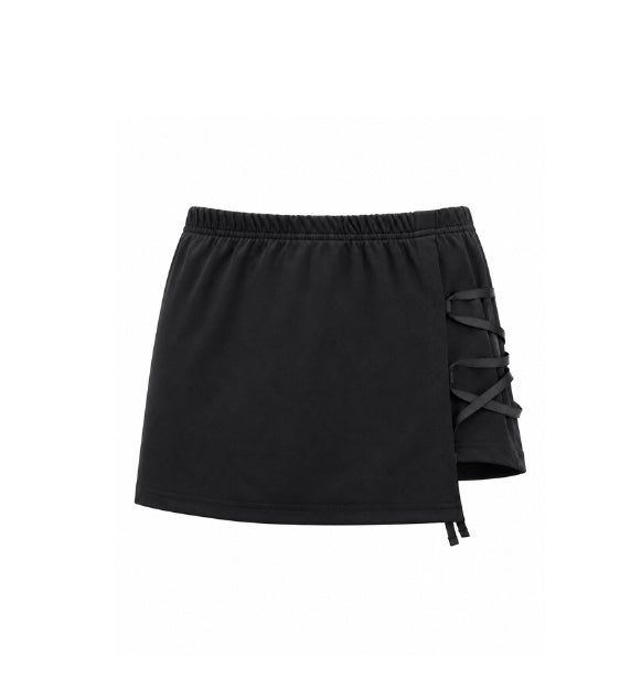 26SS★ [mnem] Corset Detail Mini Skort