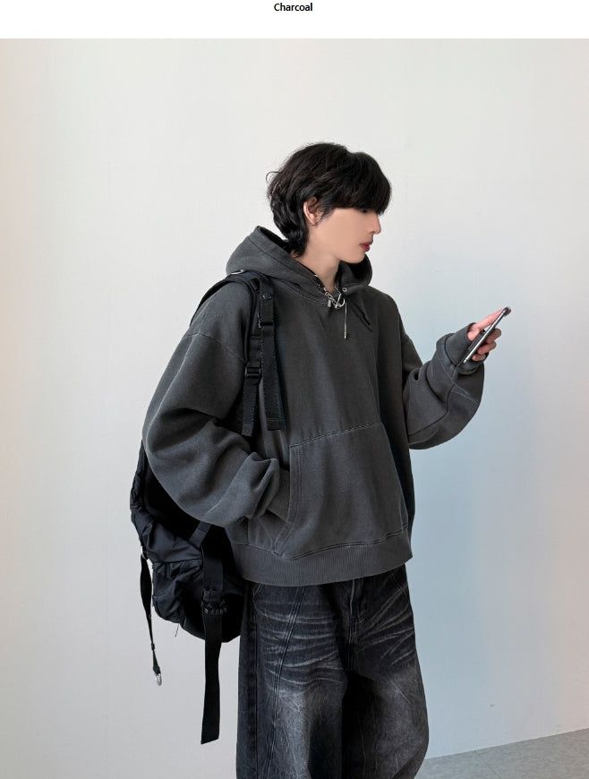 Elon Pigment Crop Hoodie