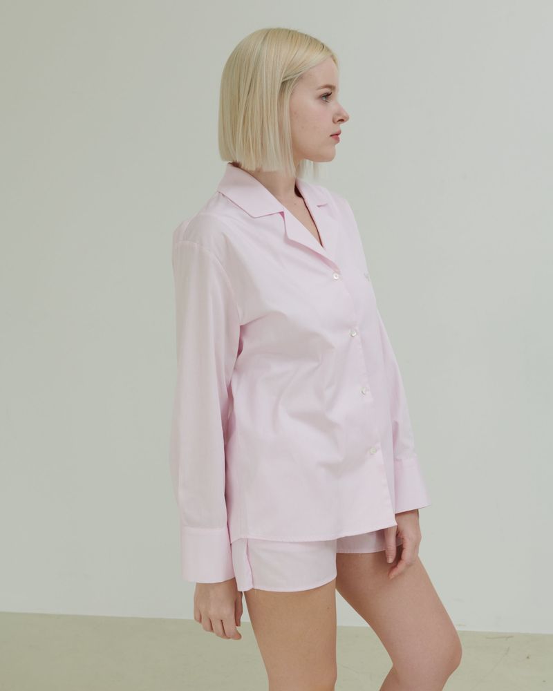 Ontheshell Logo Shirt - Soft Pink