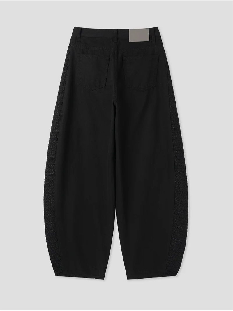 TWILL MIX CURVED PANTS (2C)