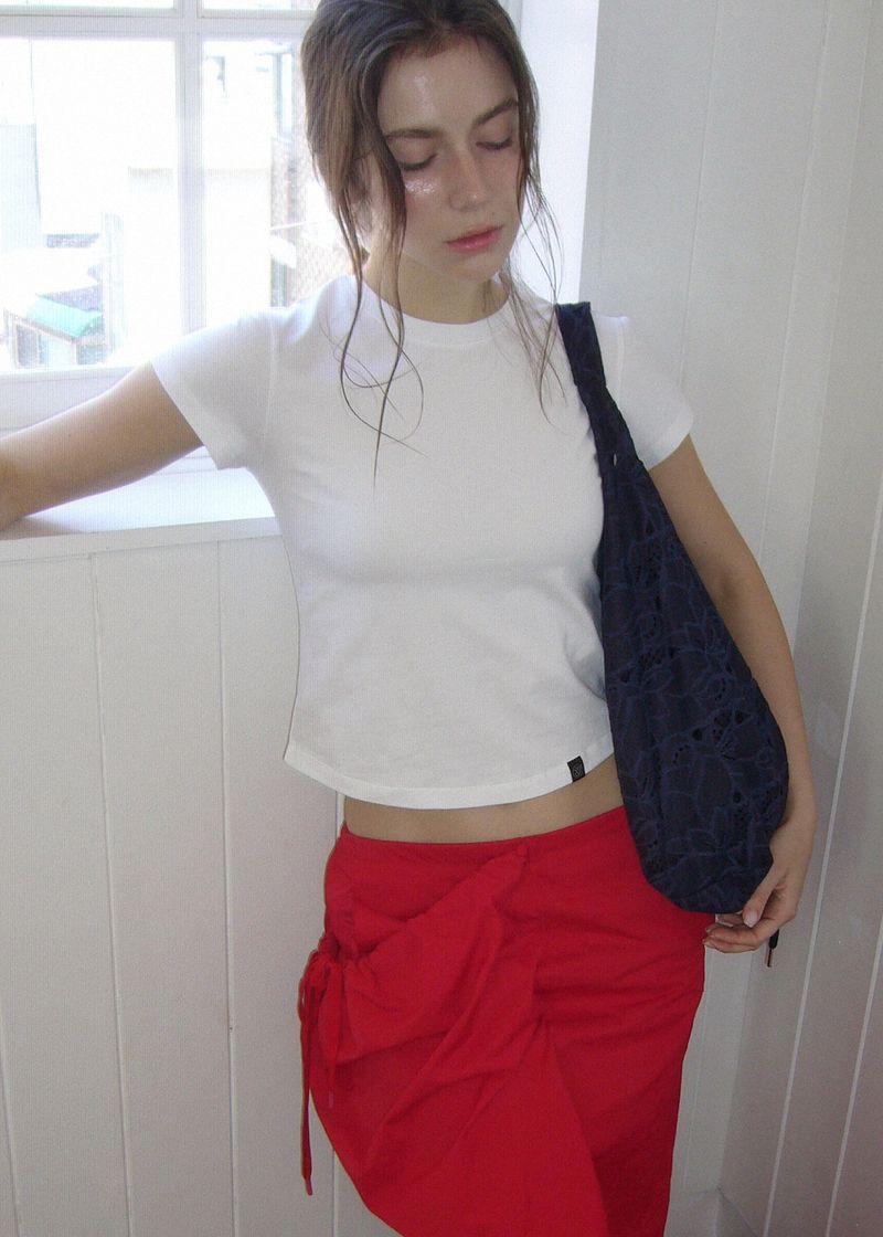 Jeanne Leaf Shoulder Bag_Navy