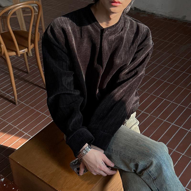 Velour Crop Cardigan (3color)