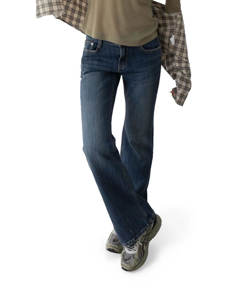 Meril Flap Pocket Low-Rise Bootcut Denim