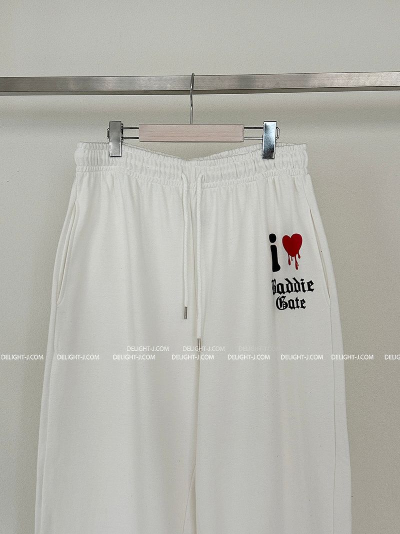 I Love Jogger Wide Pants