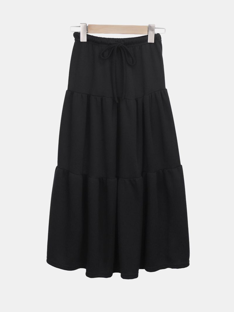 Been Melange Long Flare Skirt