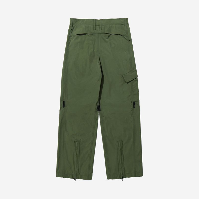 Poly Cotton RIB Buckle Pants - KHAKI