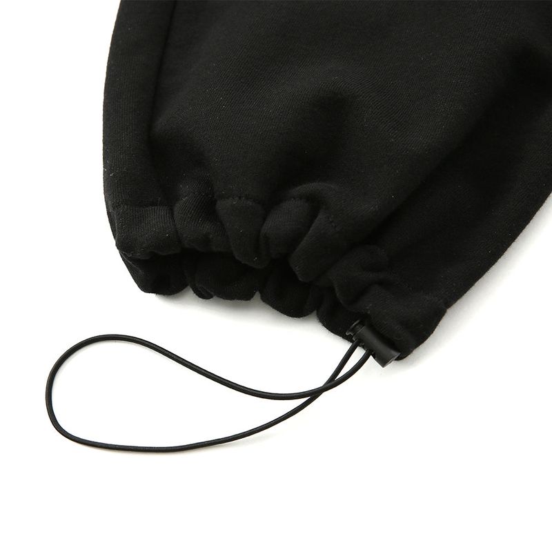 1 0 punk girl jogger pants - BLACK