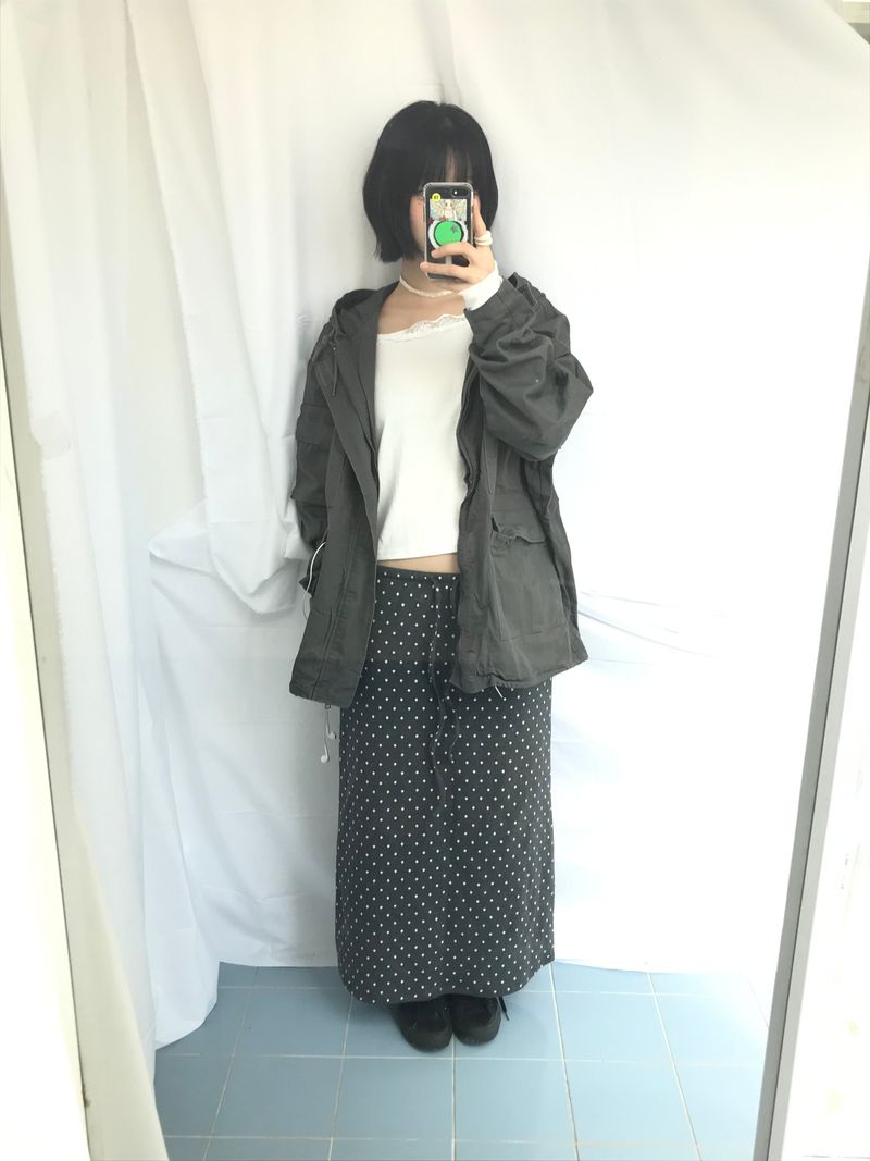 mode dot flow skirt