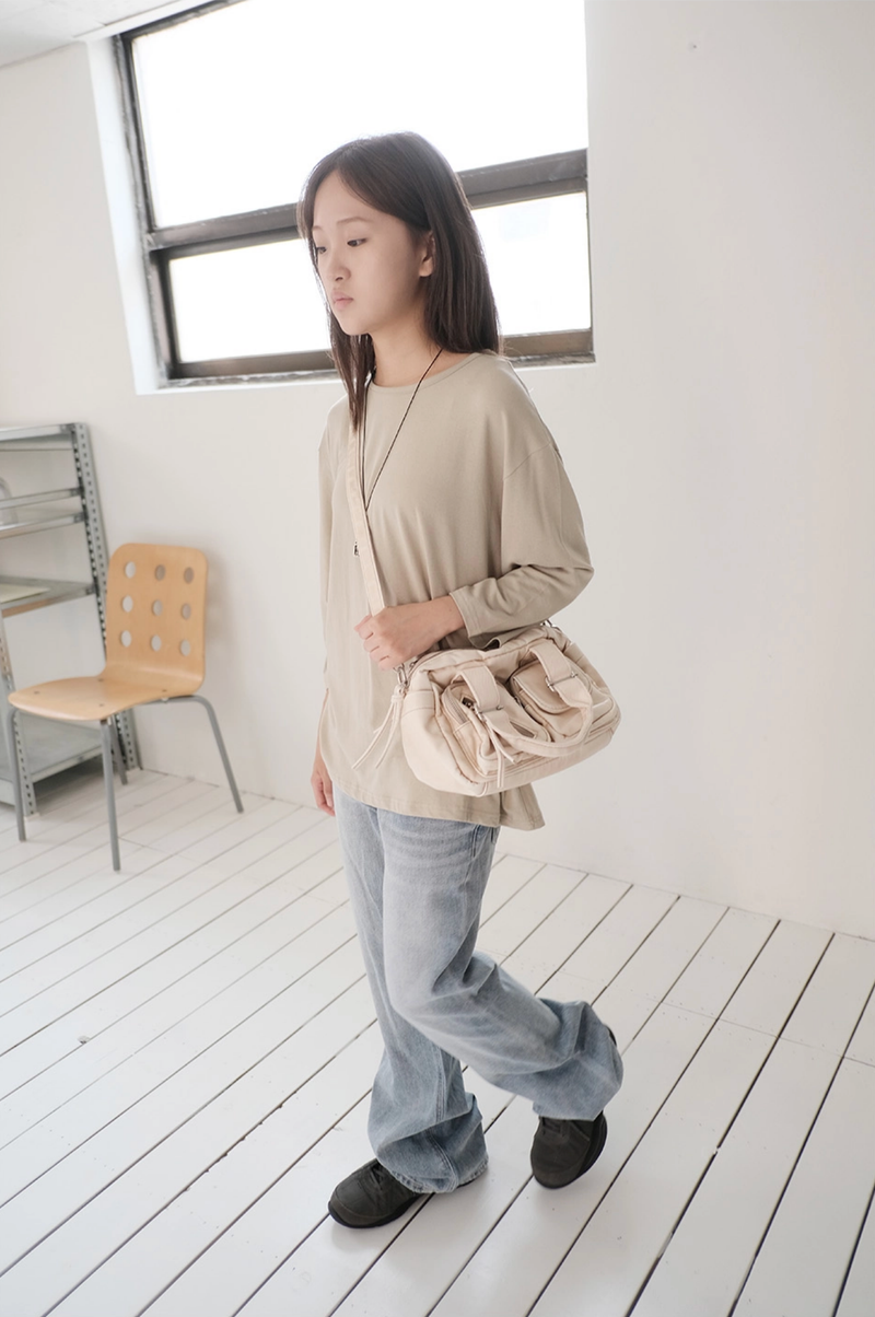 demage semi boots-cut denim