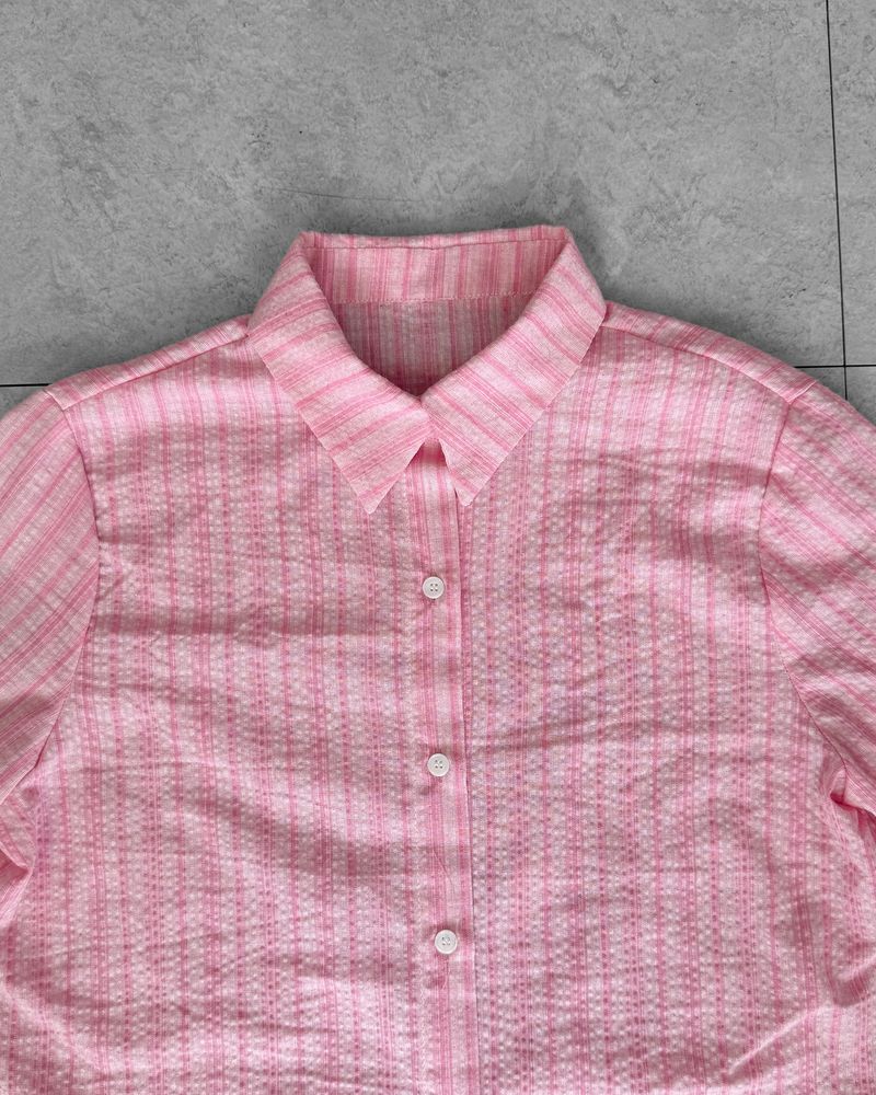 CANDY STRIPE 3/4 SLEEVE SHIRT