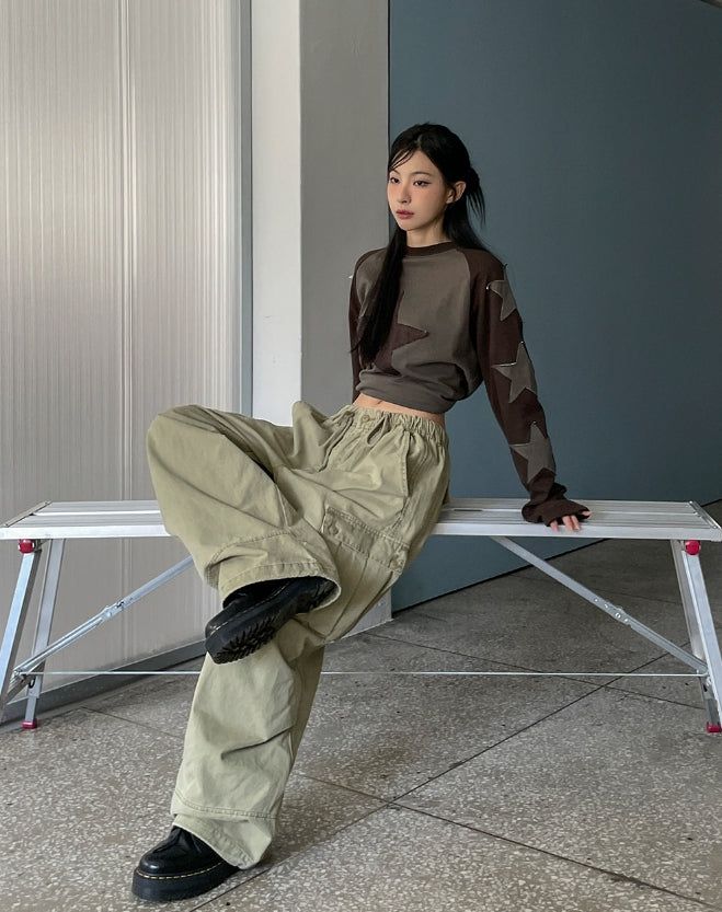 Willy Washed Vintage Diagonal Cargo Pants