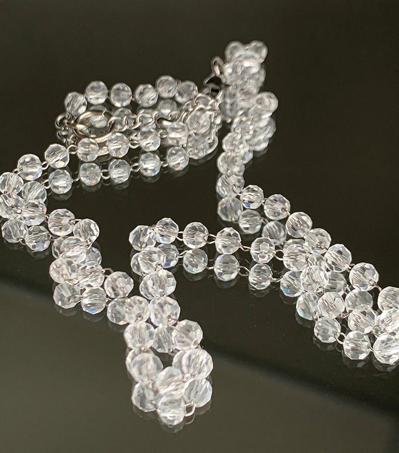 Crystal point necklace
