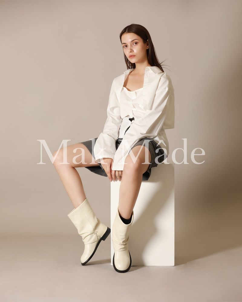Leg warmer middle Boots ivory