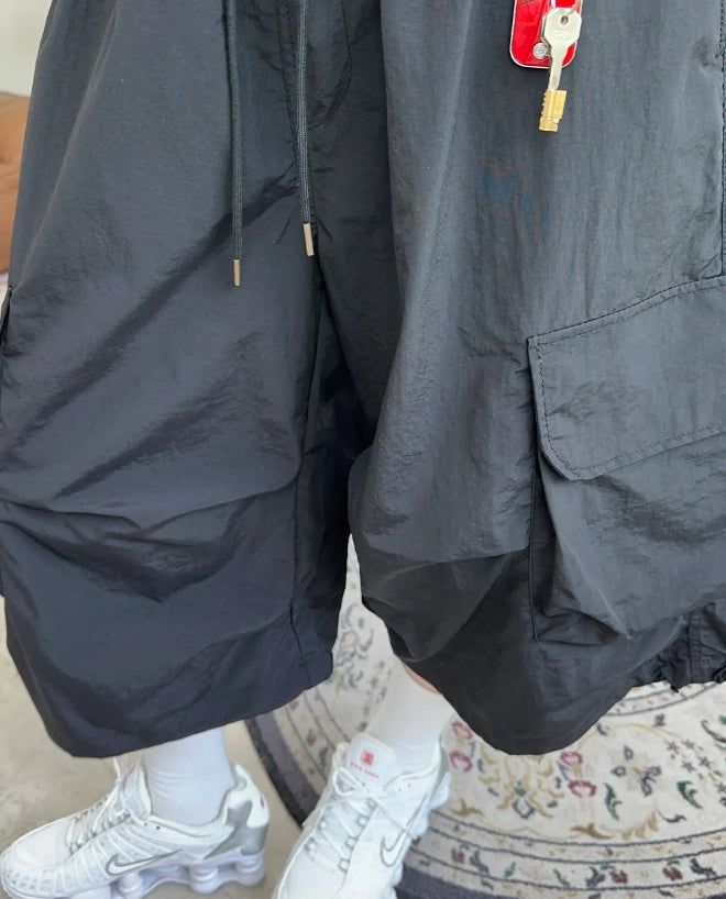 Edin Nylon Cargo Bermuda Pants