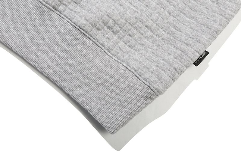 WAFFLE EMBOSS TURTLENECK_GREY