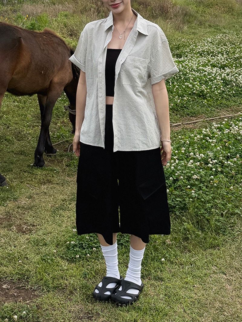[Feature] Como Slack Cargo Bermuda Pants (3c)