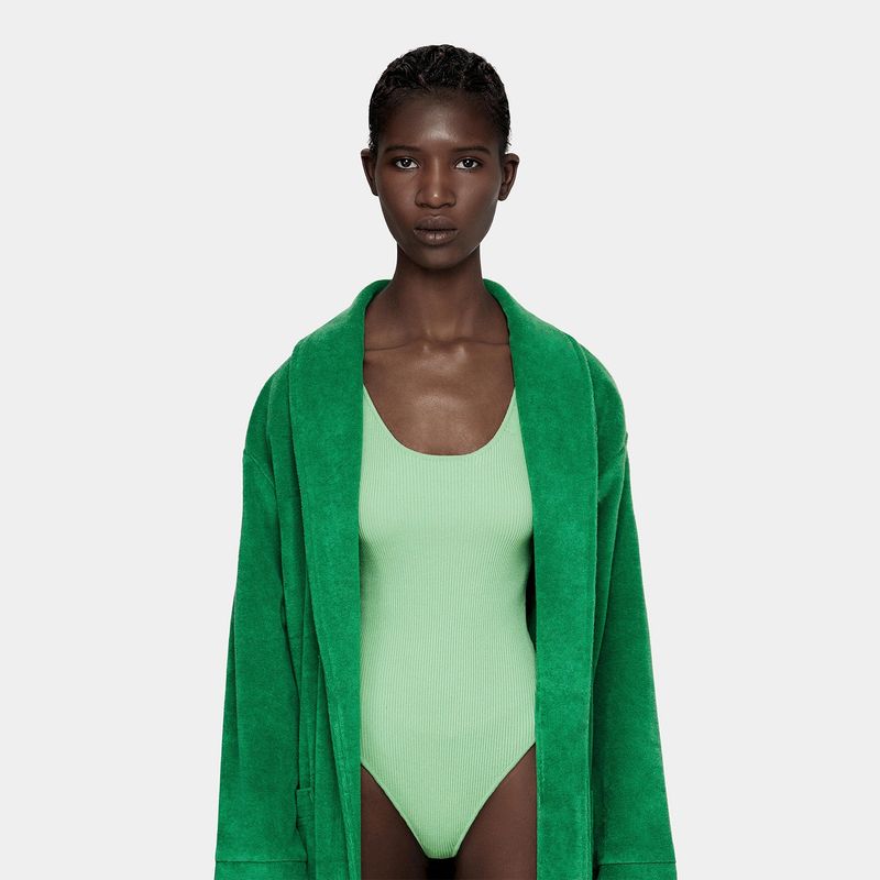 COMFY TERRY ROBE SETS_GREEN