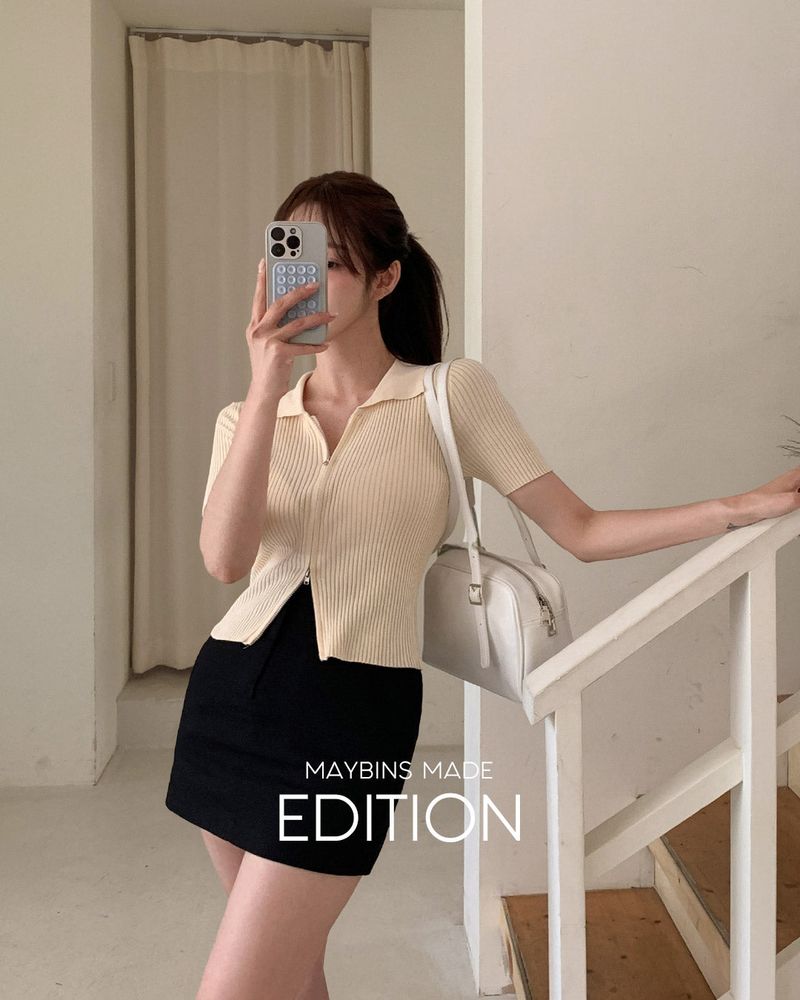 【MADE】Cotton mini skirt (underpants included)