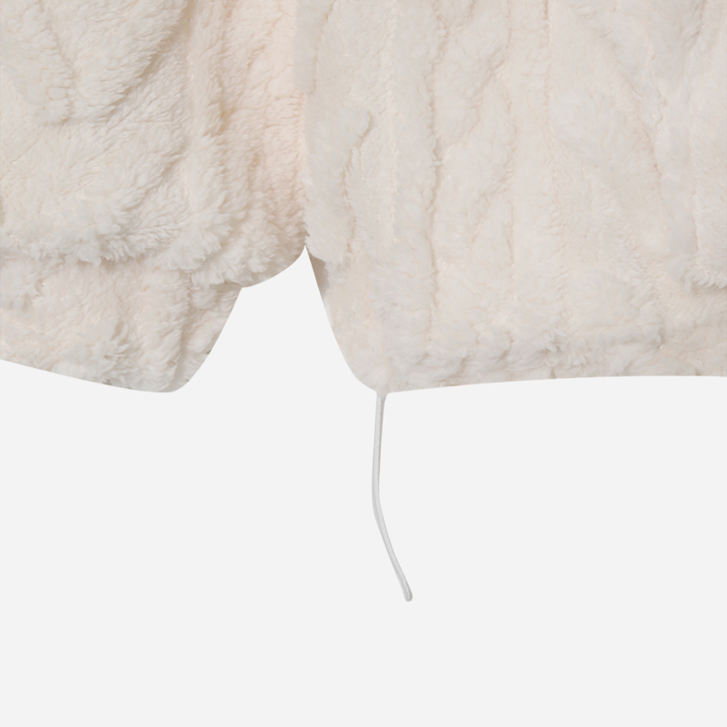 Cable Fleece Hoodie