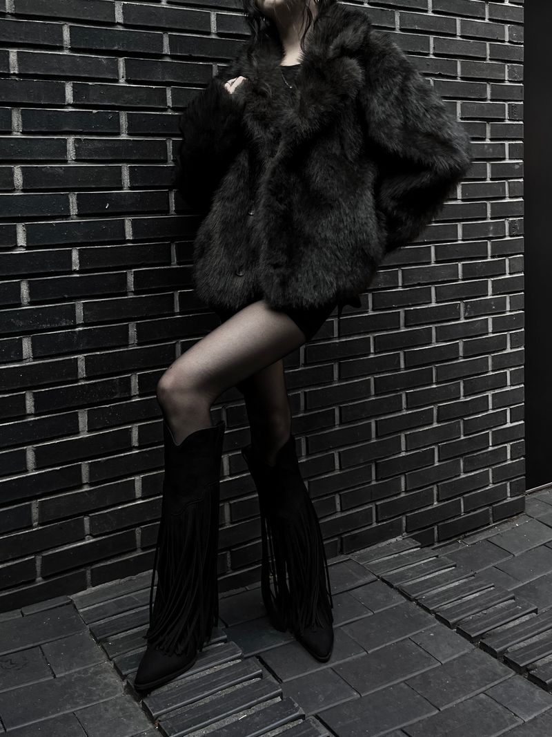 reversible fur mustang jacket (2color)