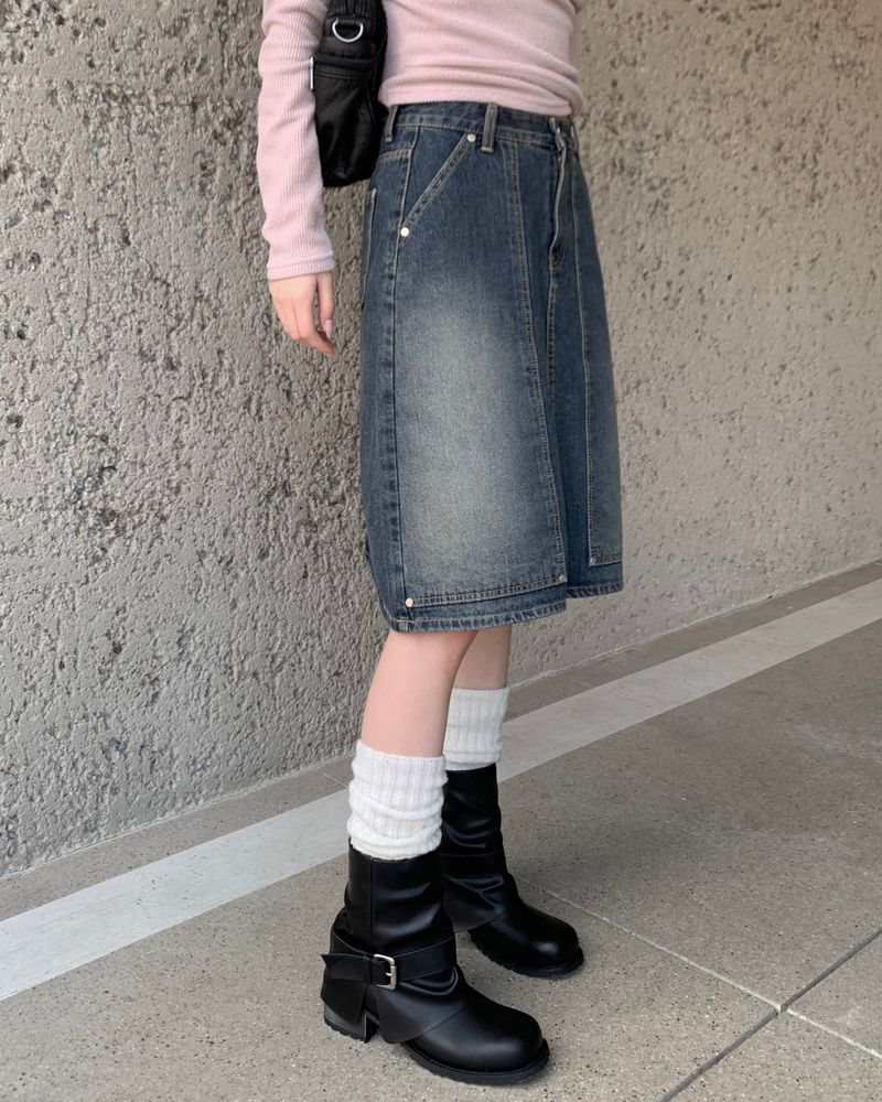 Belt low boots