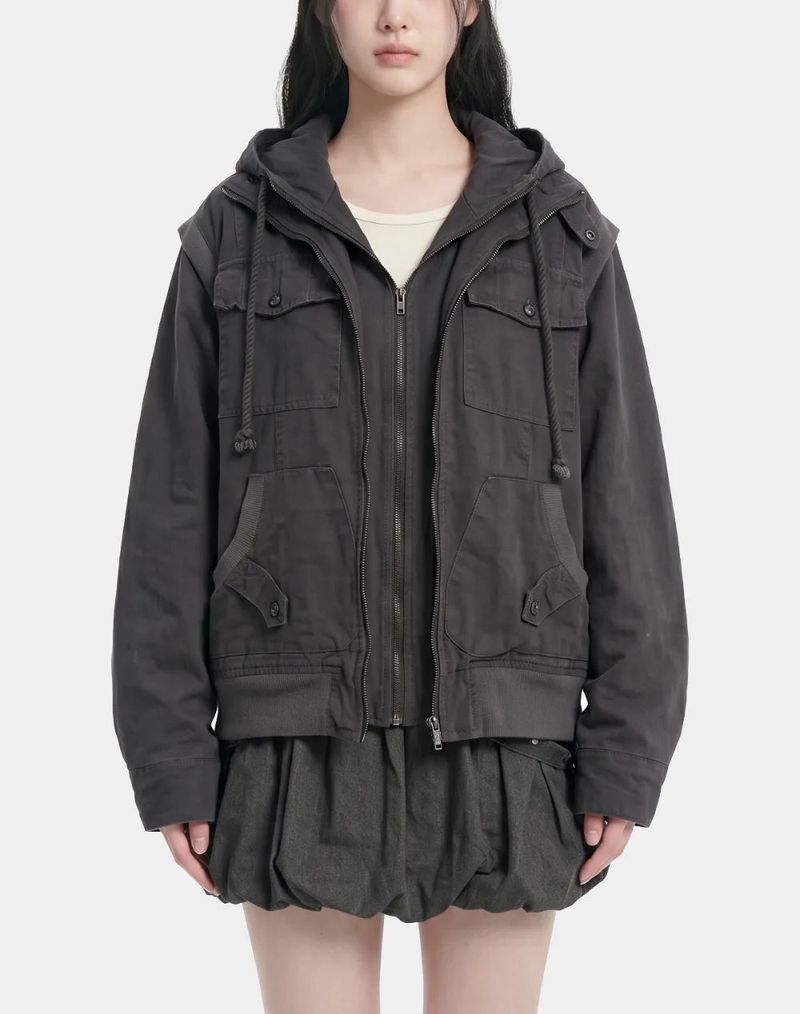 Lena Washed Multi-Pocket Jumper