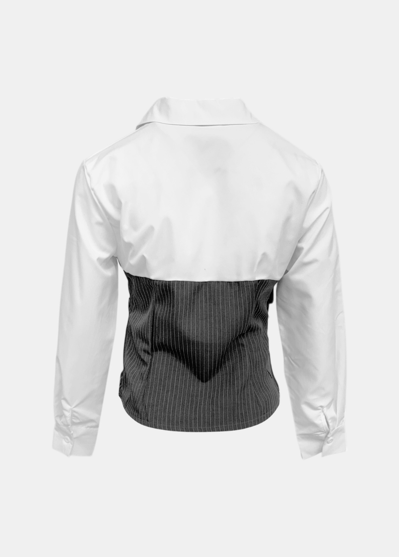 Manish Stripe Layered Shirt