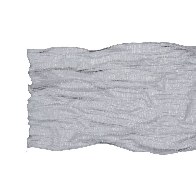 Wave Crinkled Long Scarf (light grey)