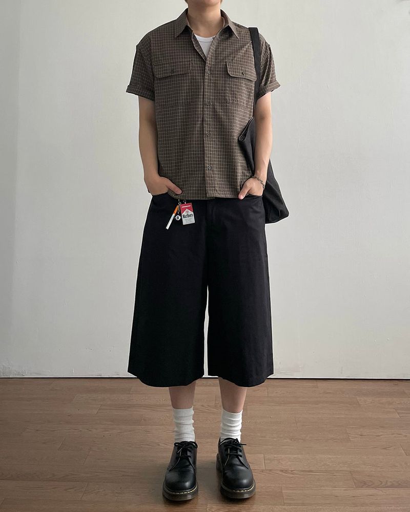 Taut Bermuda Cotton Pants