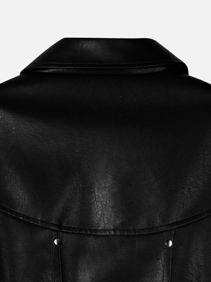 Star Stud Leather Jacket (2color)