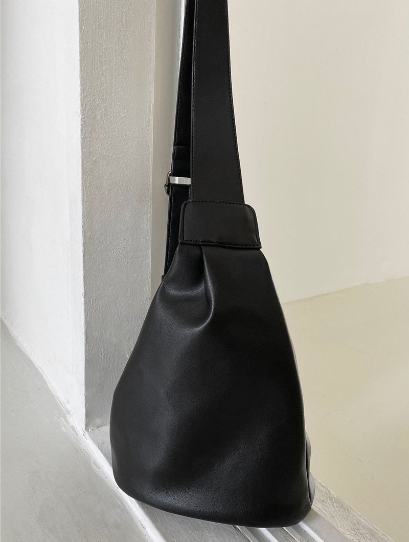 Cross leather sling bag