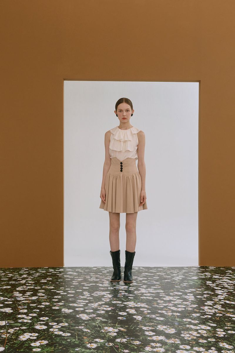 ROMANCHIC(ロマンシック)の「High- waisted skirt(Skirts)」