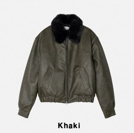 Kati Real Raccoon Fur Leather Jacket